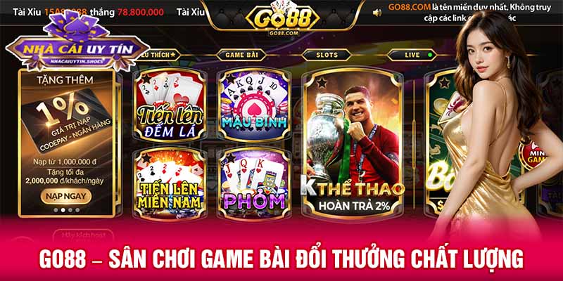Go88 – Sân chơi game bài đổi thưởng chất lượng