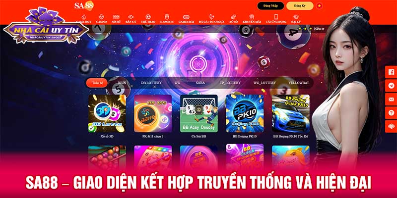 Sa88 – Giao diện kết hợp truyền thống và hiện đại